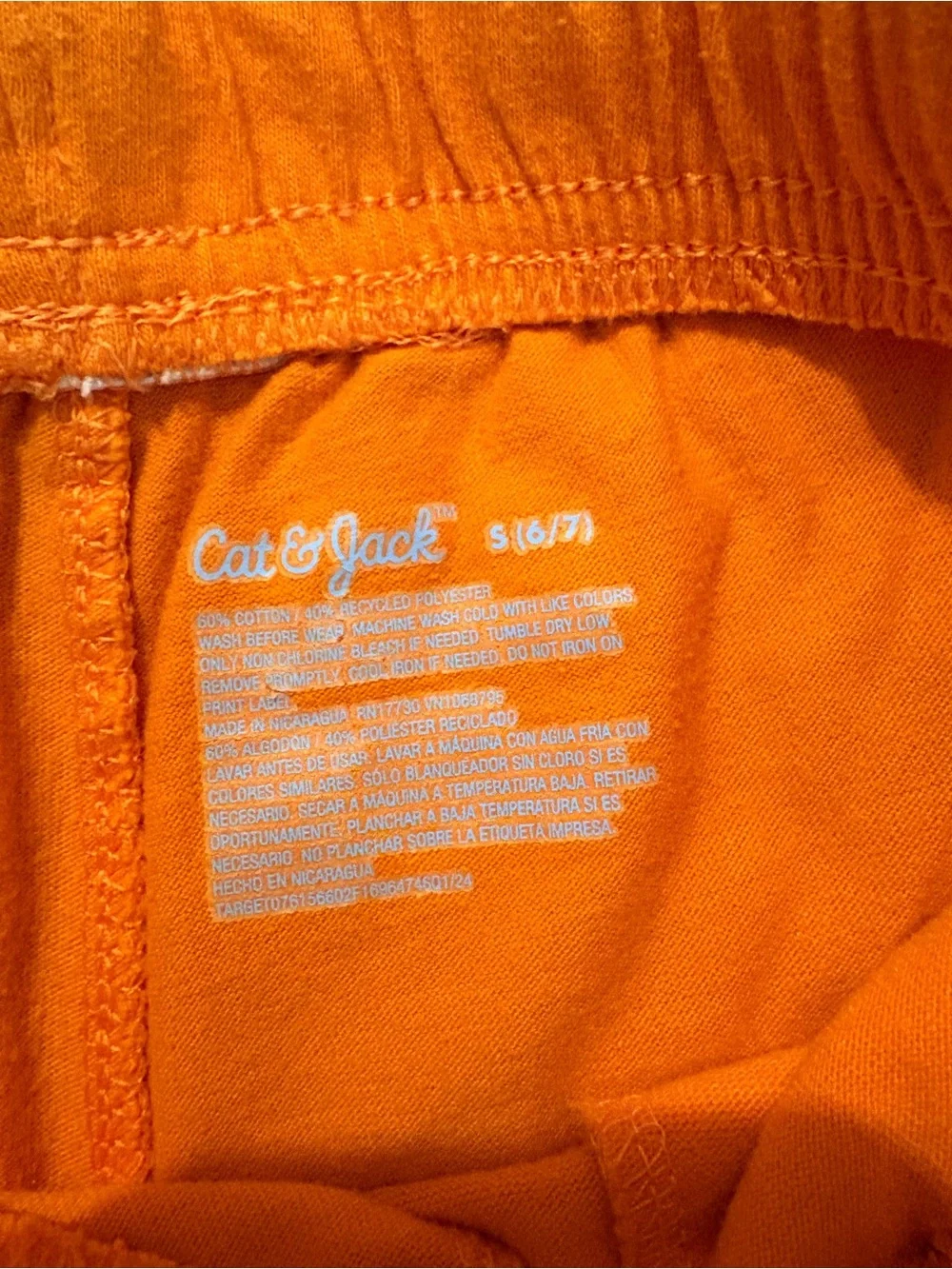 Cat & Jack Orange Kids Graphic Tee